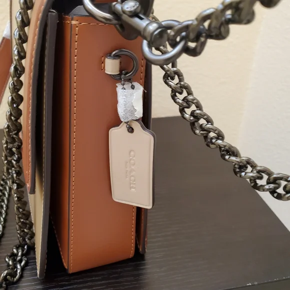 Coach Hutton Top Handle In Colorblock